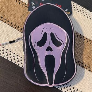 Spirit Purple and Black Scream Face Crossbody Bag